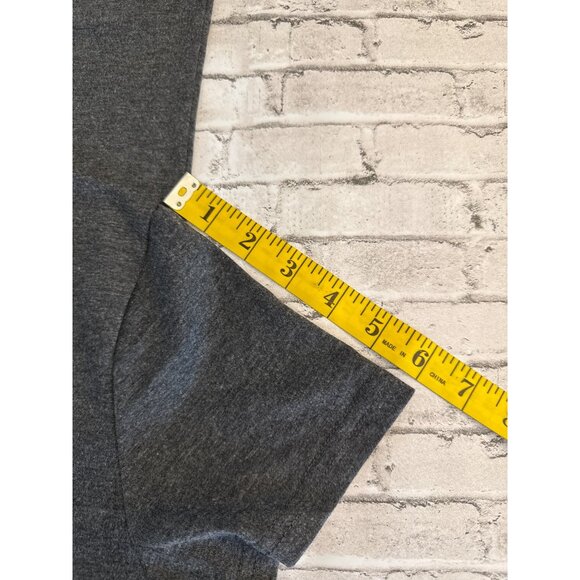 Christmas Graphic T-Shirt Charcoal Gray With Red Plaid Tree Print Size S - Picture 9 of 9